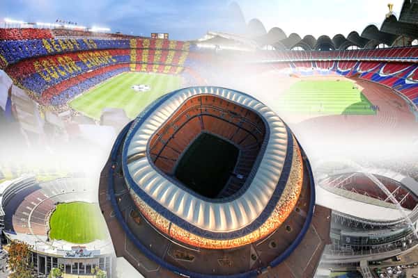 Where are the biggest football stadiums in the world?