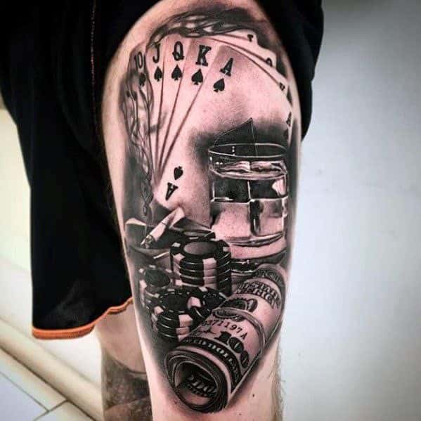 30 Slot Machine Tattoo Designs For Men  Jackpot Ink Ideas